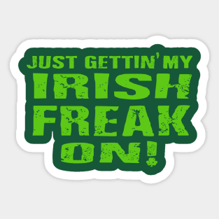 Irish freak on Sticker